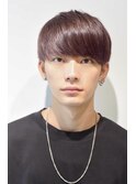 ナチュラルツーブロック刈り上げマッシュ