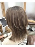 白髪ぼかしハイライト