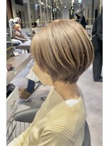 アース クロスガーデン川崎店(HAIR&MAKE EARTH)&nbsp;after→before右スワイプ【白髪ぼかしハイライト・脱白髪染め】