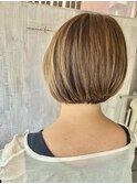 大人可愛い◎ショートボブ/前下がりボブ/丸みショート