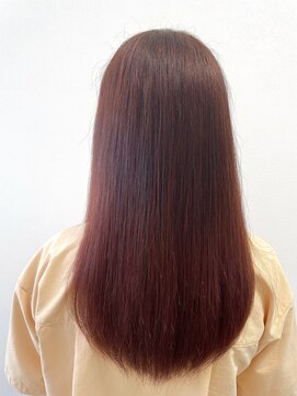 ヘアープロデュース ラピセット 松山(Lapset) 20代30代40代髪質改善ピンクカラー艶髪