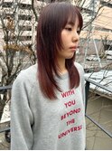 顔周りレイヤーにピンクカラー