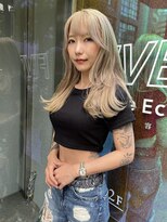 ファイブバイジエクト 堀江(FIVE by The Ect) ミルクティーベージュ×レイヤーカット×透明感カラー☆15