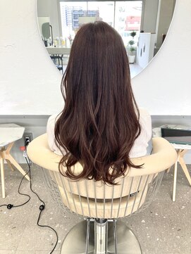 マップデザイン(map design) 【map design】ラベンダーブラウン×部分髪質改善×巻き髪ロング