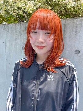 エマエコル(Emma ecole) Emma ecole ハイトーンカラー/ビビットオレンジ/オレンジカラー