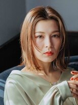 エーバイフー 江坂店(A BY WHO)&nbsp;A BY WHO 江坂/ふんわりマロンボブ/透明感カラー