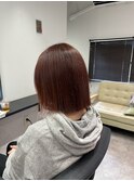 美髪 ワインレッド