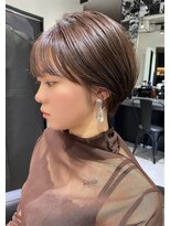 ワンバイジエクト 梅田&nbsp;【似合わせ白髪ぼかし】細めハイライト/くすみベージュ/美髪