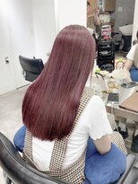 エンネ 新宿(enne)&nbsp;ハイトーンカラー/バーガンディ/レイヤー/髪質改善/縮毛矯正新宿