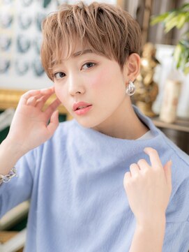 カバーヘア ブリス 大宮西口(COVER HAIR bliss) ハイライトメンズライク刈り上げショートA3大宮20代30代