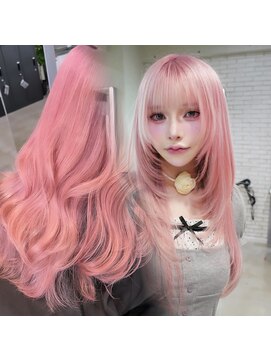 シェノン バイ アランスミシー 表参道(CHAINON by Alan smithee) 【nana】ペールピンク ピンクカラー 羽エクステ