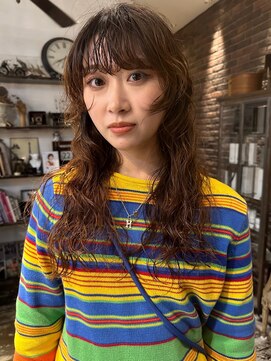 トレンチ(TRENCH) 【RIKU】ロングパーマ デジタルパーマ レイヤーカット