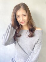 レア 表参道(L'ea)&nbsp;暗髪クラゲヘアーオリーブグレー小顔ココアベージュ