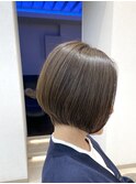 大人/レイヤー/ショートボブ/丸みショート/30代/40代/50代