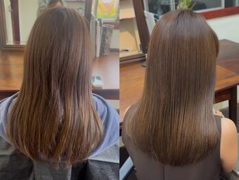 ラス(ras.)の写真/【忙しい朝にゆとりを】うねり・広がりを根本解決！乾かすだけで決まる時短スタイルをマンツーマンでご提案