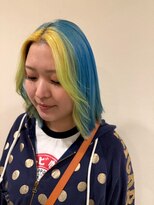 エール 生駒(aile Total Beauty Salon)&nbsp;フェイスフレーミング×ブルーイエロー