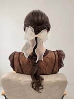 ウィールール 札幌店(WE RULE)&nbsp;大人可愛い編みおろしリボンヘアセット