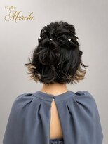美容室 マルシェ 【岡谷市イルフプラザ1F/美容室マルシェ】_ハーフアップ
