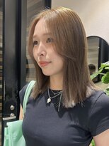 スミス 秋葉原(Smith)&nbsp;アッシュブラウンベージュ切りっぱなしボブ
