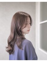 ジールサロン つくば本店&nbsp;【ブリーチ無し】透明感ナチュラルブラウン／10代20代30代