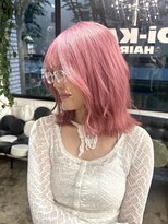 ディーカヘアーセンダイ(Di KA HAIR sendai)&nbsp;ペールピンク/ホワイトピンク/ピンク/レイヤーボブ/ミディアム