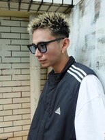 ラング(WRANG)&nbsp;メンズカット■刈り上げスパイキーショート×ブリーチ