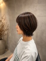 ディーボーイ 下通本店(D-BOY)&nbsp;柔らかブラウンのレイヤーボブ