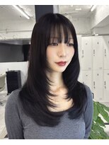 ナンバー ノード 渋谷(N° node) 【星野】上質なレイヤーカットで魅せる透明感カラー