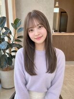 ラナ(LaNA)&nbsp;透け前髪とさらりと伸びるブラウンロング