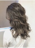 ネオウルフアッシュブラウン毛先パーマ[新小岩,新小岩駅,新小岩]