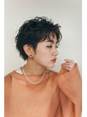 カーリークールショート／ショコラベージュ