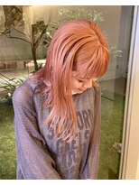 トップヘアー スパアンドリラクゼーション 安城(spa&relaxation)&nbsp;ケアブリーチペールピンクカラー