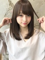 シルクレイ 吉祥寺店(Silk-lei) 大人かわいいフェザーバング艶ロングマロンベージュ20代吉祥寺