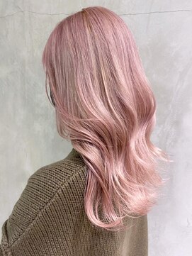 アルバム 渋谷パルコ(ALBUM) ピンクロング_セクションカラーペールベージュ_ba371751