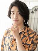 ≪mod's men≫Cカールでルーズなかき上げワイルドウルフショート