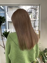 ピープスアンドスー 表参道 渋谷(Peeps&Suu.) 髪質改善トリートメントケアブリーチ１回ミルクティーベージュ