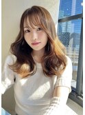 大人かわいい/フェザーバング/前髪カール