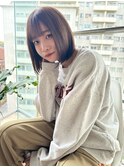 ストレートパーマ×ボブ