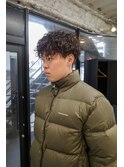 波巻きハイライトアップバングツーブロックマッシュ