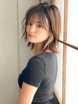 アグ ヘアー エイム 八王子店(Agu hair Aim)&nbsp;《Agu hair》イヤリングカラーが可愛い♪外ハネボブ