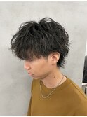 ウルフ/アッシュブラック/カルマパーマ/ベリー/ウルフ