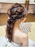 結婚式ヘアセット