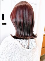 セイドット リー(Say. Ree)&nbsp;say.ベビーピンクハイトーンカラーアースカラーくびれボブ表参道