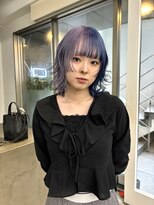 レコ 渋谷(LECO) ラベンダーパープルとネイビーブルーの2トーンカラー