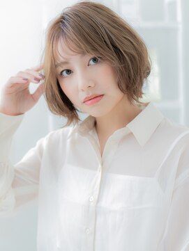 モッズヘア 越谷(mod's hair) 抜け感斜めバングくびれボブレイヤーカットc5越谷20代30代40代