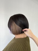 アオアクア バイ グルグル 小岩店(ao akua by GULGUL) .beige×earring color. 艶カラー/小岩