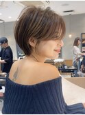 大人美人ショート/ショートカット/髪質改善/白髪ぼかし/30代40代