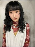 暗髪パーマ◎黒髪パーマ×ニュアンスパーマ×レイヤーカット