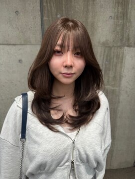 ラヴィズム 長岡店(LUVISM) 韓国/顔周りレイヤー/ダブルカラー/ベージュ/前髪新潟長岡宮関