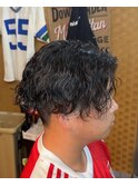波巻きパーマ